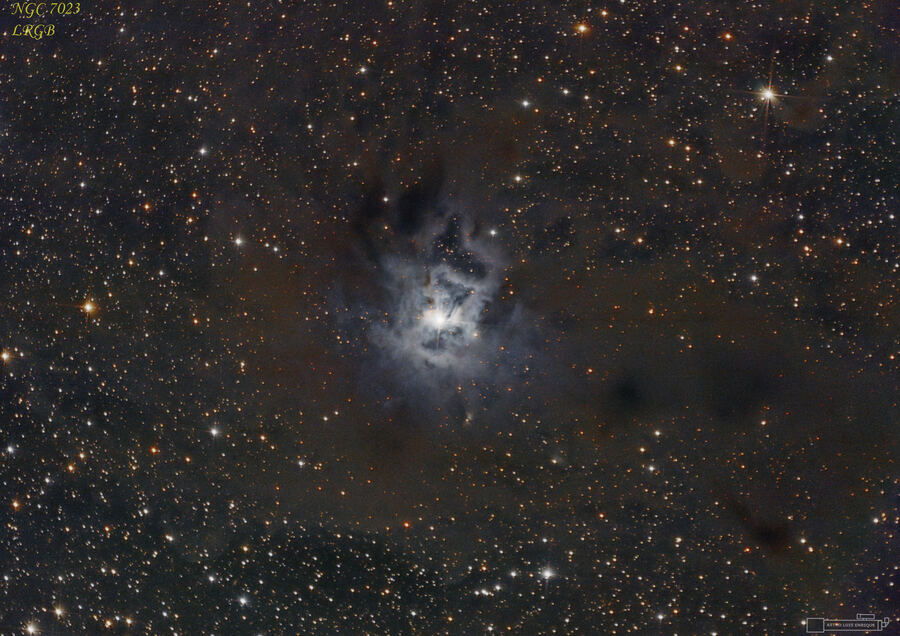 Nebulosa Iris (NGC 7023), astrofotografía de Luis Enrique Gutiérrez