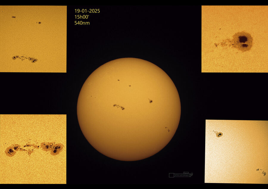 Actividad Solar, astrofotografía de Luis Enrique Gutiérrez
